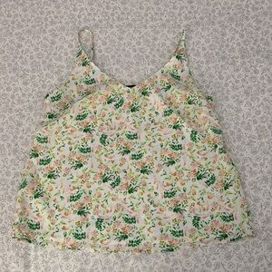 Banana Republic Floral Camisole in Pink and Green